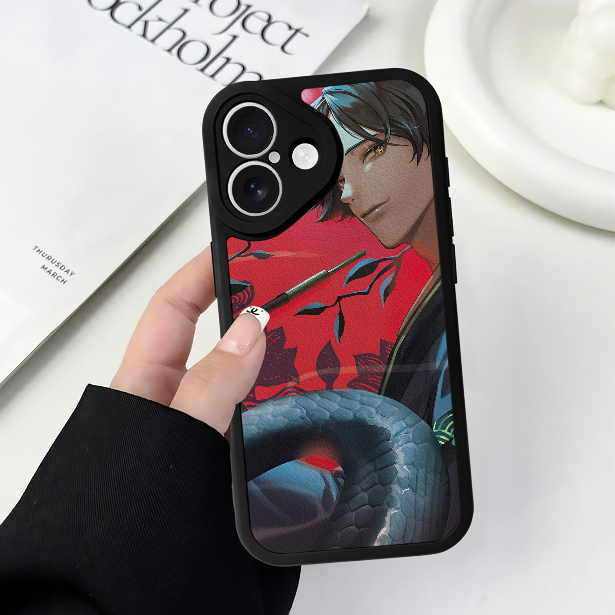 （画像用） ハイキュー!! Haikyu!! 【iPhone 16シリーズ対応】シリコンスマホケース（レザー調） 材質：シリコン